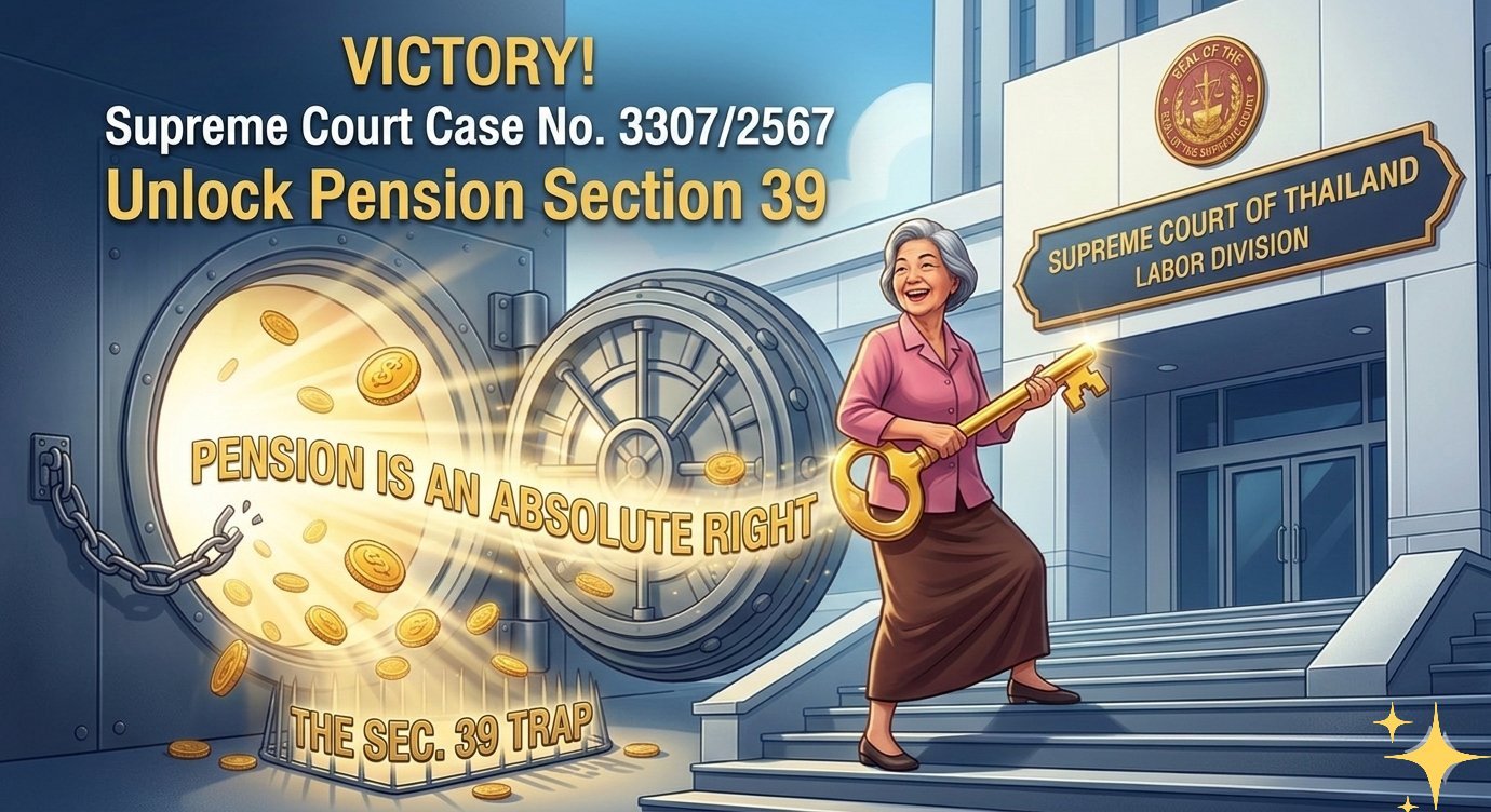 Victory! Supreme Court Case No. 3307/2567 — Pension is an Absolute Right, Unlock Section 39