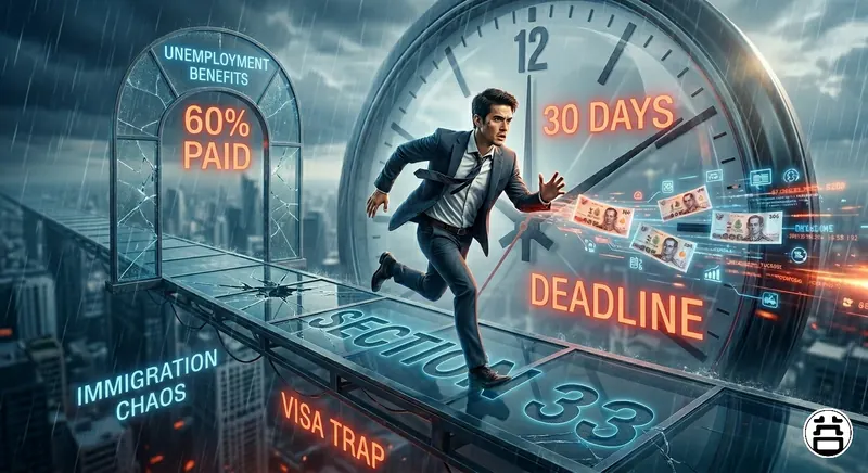 Thailand Section 33 Unemployment Benefit for Foreigners 2026: 30-day rule, visa trap, Section 33 deadline