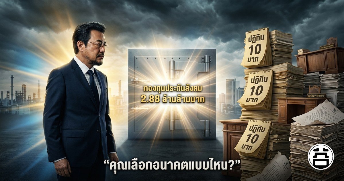กองทุนประกันสังคม 2.88 ล้านล้านบาท ปฏิทิน 10 บาท หมอบูรณ์ คุณเลือกอนาคตแบบไหน
