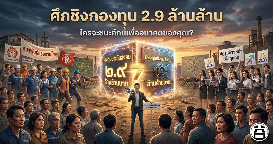 โครงสร้างอำนาจสามเหลี่ยม กลุ่มผู้สมัครบอร์ดประกันสังคม 2569