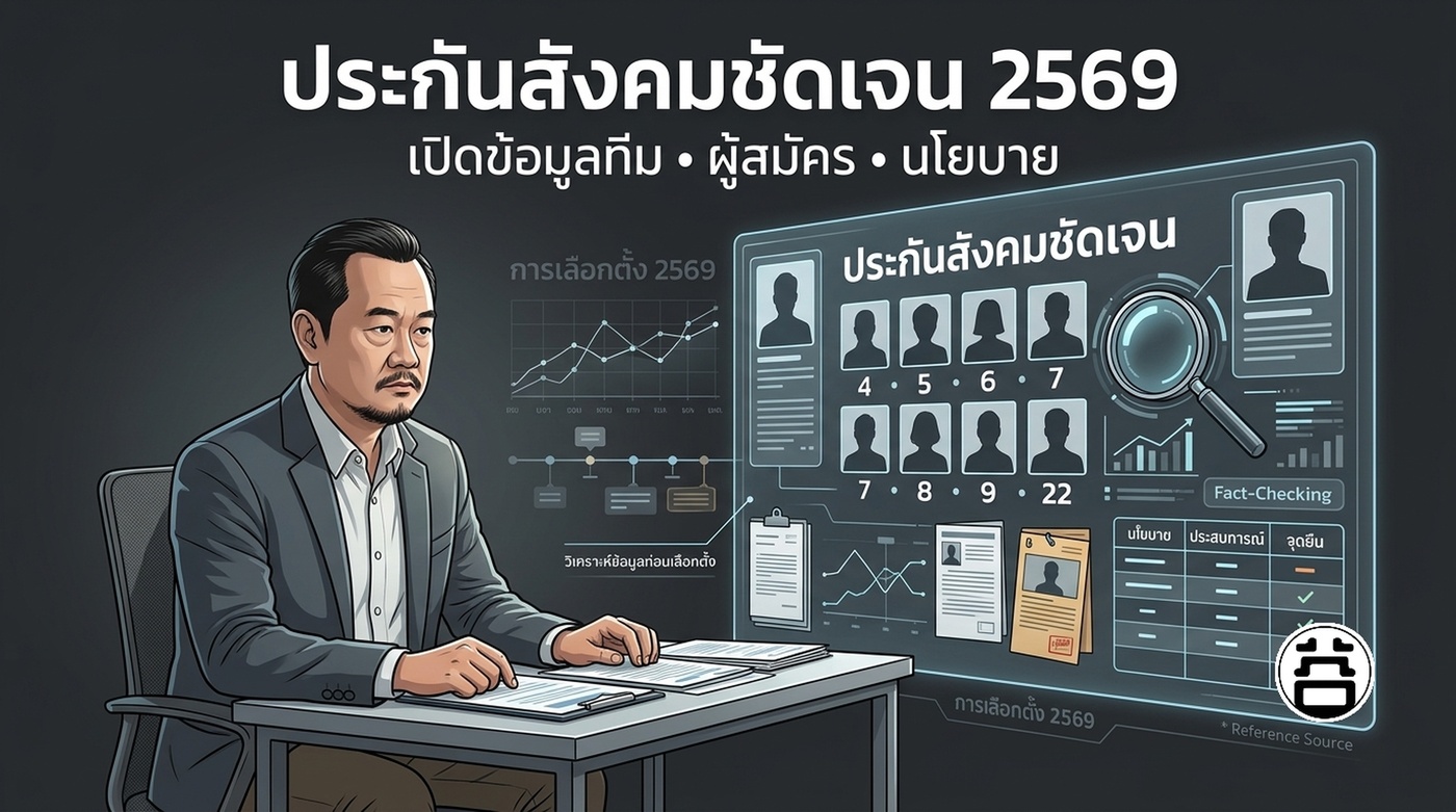 ประกันสังคมชัดเจน 2569 คือใคร เปิดข้อมูลทีม ผู้สมัคร และนโยบาย
