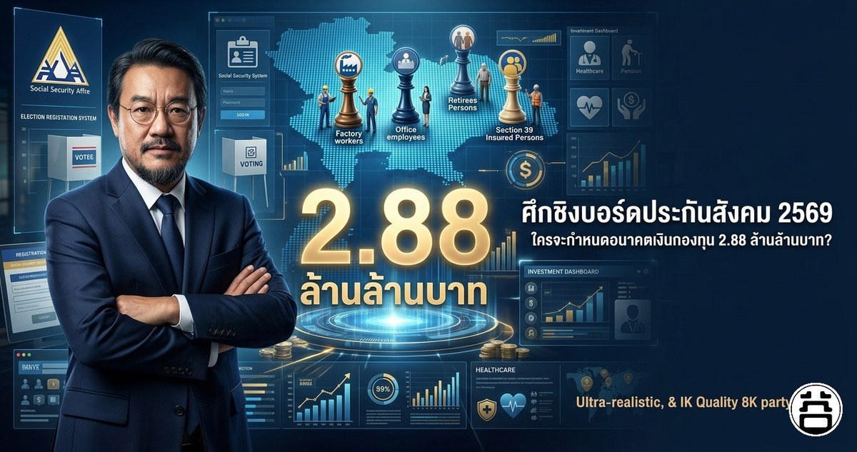 ศึกชิงบอร์ดประกันสังคม 2569 ใครจะกำหนดอนาคตเงินกองทุน 2.88 ล้านล้านบาท หมอบูรณ์ อารยพล