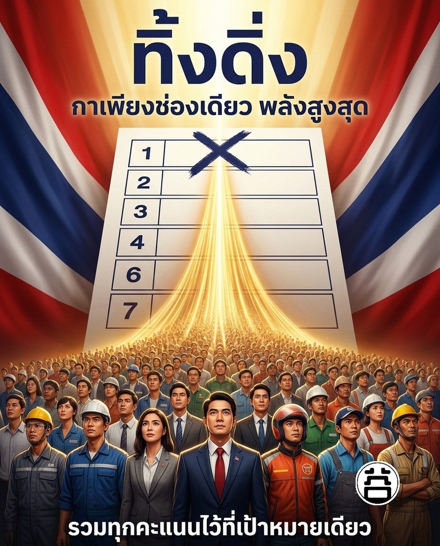 ทิ้งดิ่ง กาเพียงช่องเดียว พลังสูงสุด รวมทุกคะแนนไว้ที่เป้าหมายเดียว