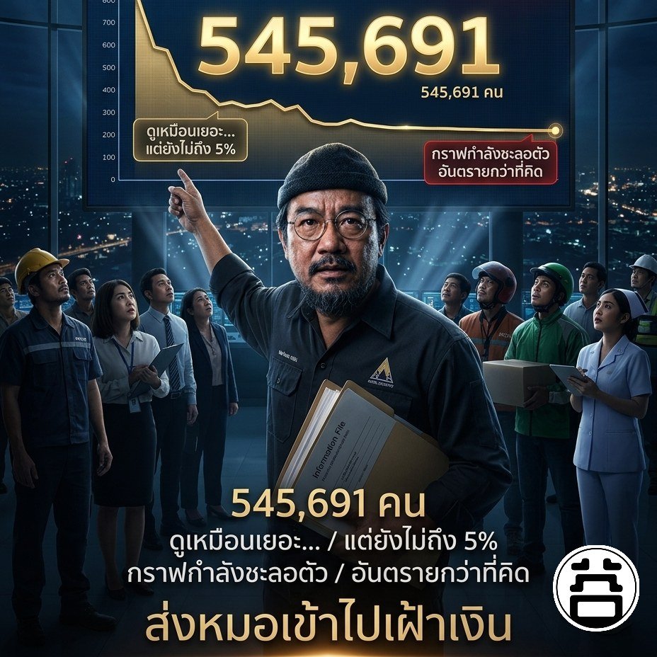 551,472 คน ยังไม่ถึง 5% กราฟกำลังชะลอตัว หมอบูรณ์วิเคราะห์